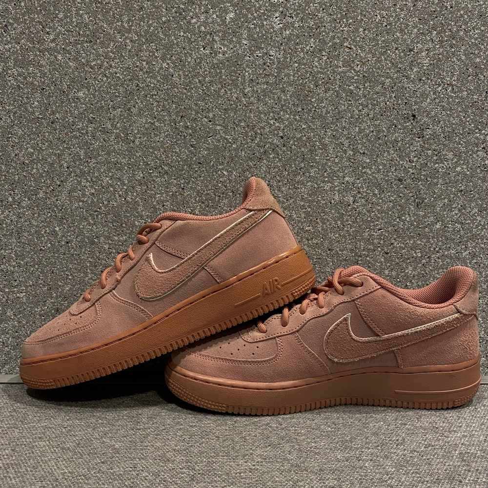 Nike Air Force 1 Pink Suede Sneakers